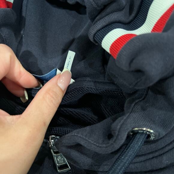 Moncler Full Zip Blue Sweater - Size XXL - Pre-Owned - Picture 8 of 10